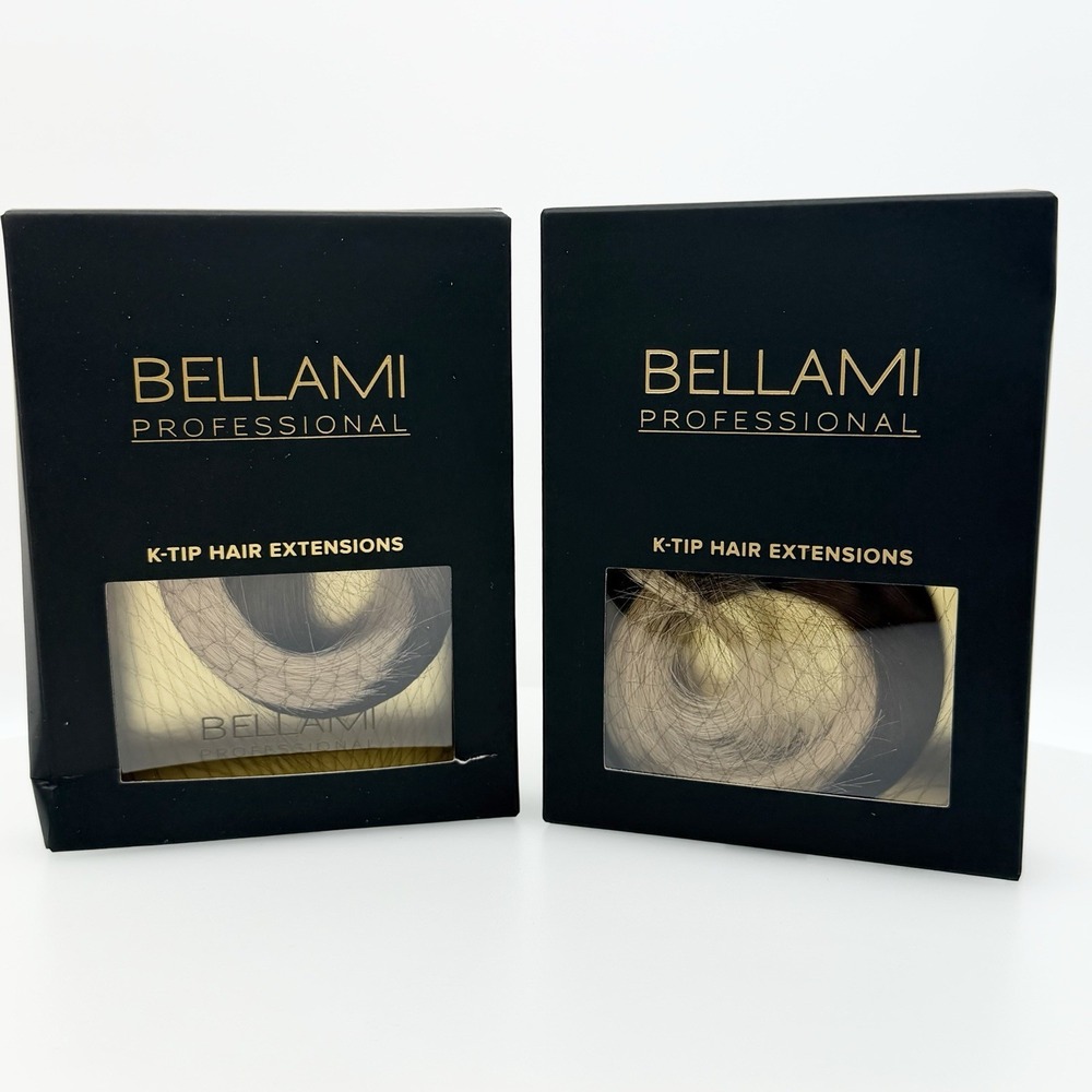 Bellami Professional K Tip Hair Extensions 16" Dark Brown Creamy Blonde Ombré